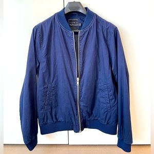 Navy Blue Bomber Jacket